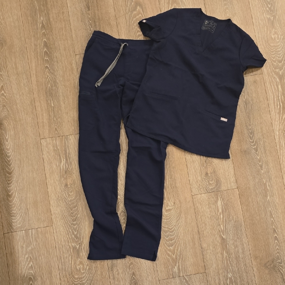 Figs Blue Casual Joggers Relaxed Fit